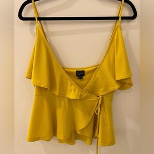 Free press faux wrap top size M